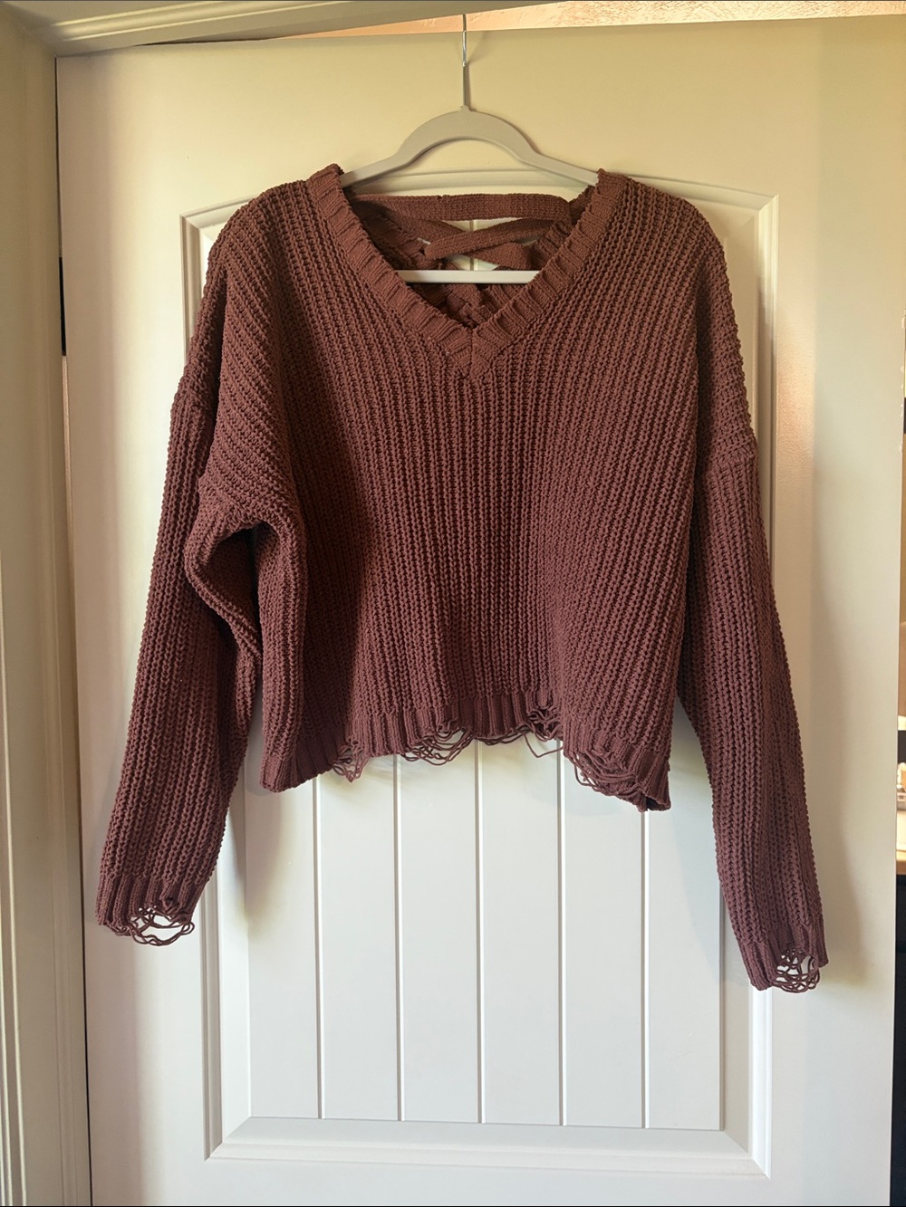 Derek Heart Distressed Sweater